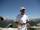 on the top of Half Dome